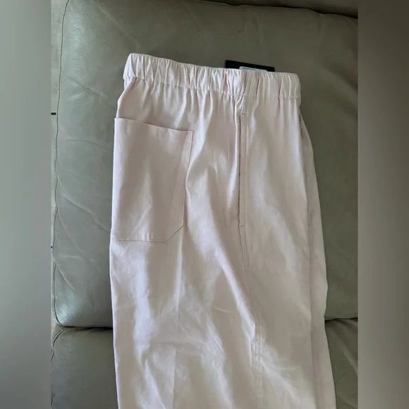 rag & bone Logan Linen-Blend Rose Beach Pants. Size L. MSRP $298 - Picture 9 of 16